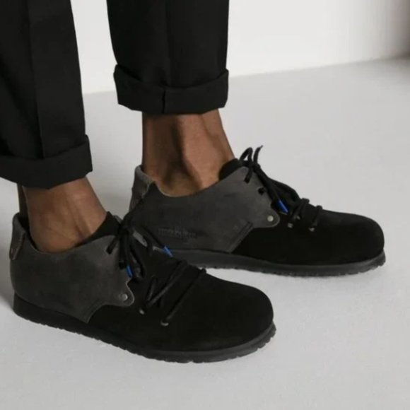 Birkenstock Montana Black & Gray Suede Natural Leather Shoes 11 - N1357 - Picture 2 of 5